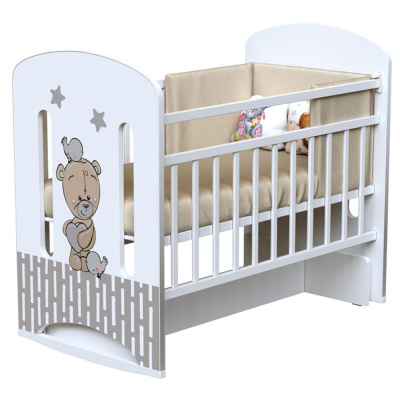 Кровать детская Love me ВДК белая 1